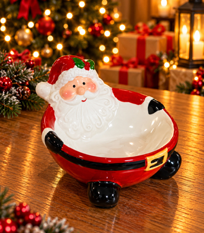 Santa Claus Christmas Bowl