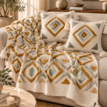 Decorative Blanket Set with 2 Pillow Covers