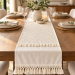 Beige Table Runner