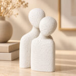 Stone Couple Figurines Set of 2