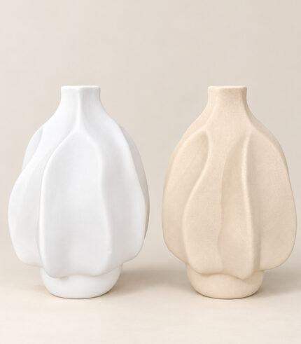 Modern Ceramic Wavy Vase