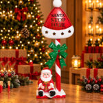 Metal Christmas Stand Decoration with Light