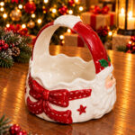 Santa Claus Ceramic Christmas Bowl