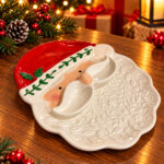 Santa Face Christmas Decorative Plate