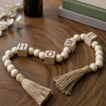 Wooden Rosary with “Home” Letters